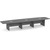 16' Classic Boat Shape Conference Table with Panel Base - Newport Gray