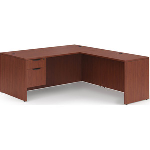 CLALD2041- Classic L-Shape Desk 71" W x 30" D with 42" Return and Box/File Pedestal- Cherry