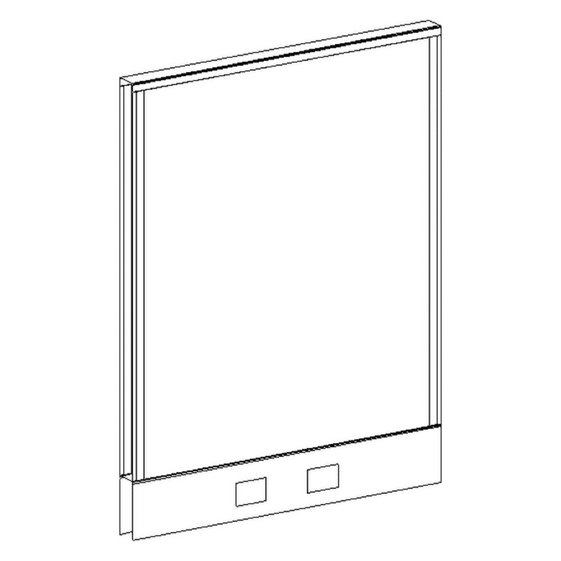 P3930 POWER Webb Panel - 39"H x 30"W Aspen Fabric, Silver 