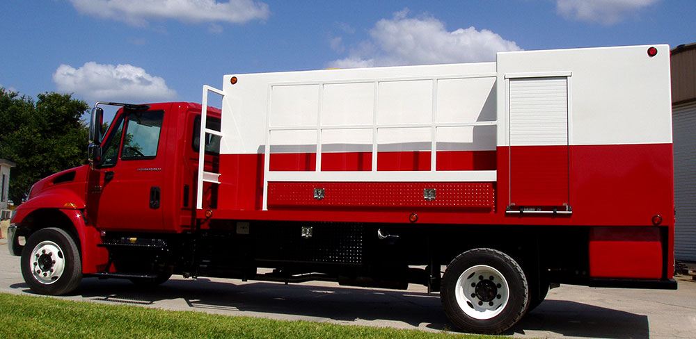 urban tree service custom spray truck