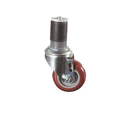 Caster Depot 130312UPBSE46 Rubber Expansion Stem Swivel Caster