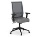 6560 MIMIC TASK CHAIR- Gray Mesh Back w/Black Fabric Seat