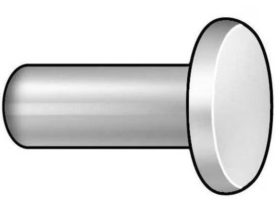 1/4" X 1 1/8” FLAT HEAD SOLID RIVET 18 - 8 STAINLESS STEEL PLAIN PER PRINT
