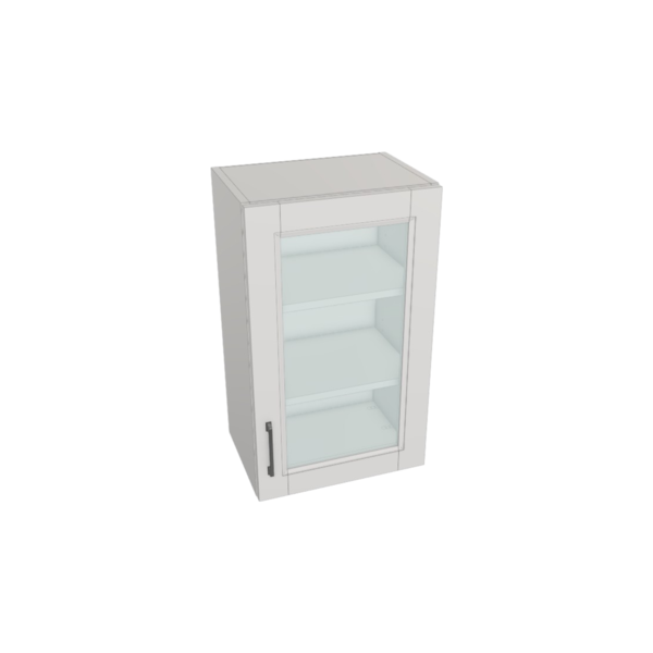 Vail Pure White Box  Glass Door Wall Cabinet Kit - 18”x 30” X 13”