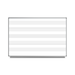 LUXOR WB7248M 72"W x 48"H Wall-Mount Music Whiteboard