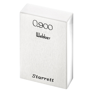 STARRETT RY .900 A1 Rect. Ceramic Gage Block - .900 In., Grade A1