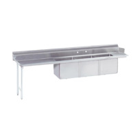 Advance Tabco DTC-3-1620-84L Dishtable with 3-Compartment Sink