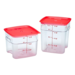 Cambro SFC6FPPP266 6 Qt Red Square Cover