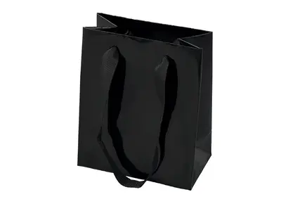 BLACK SHOPPING BAG SMALL