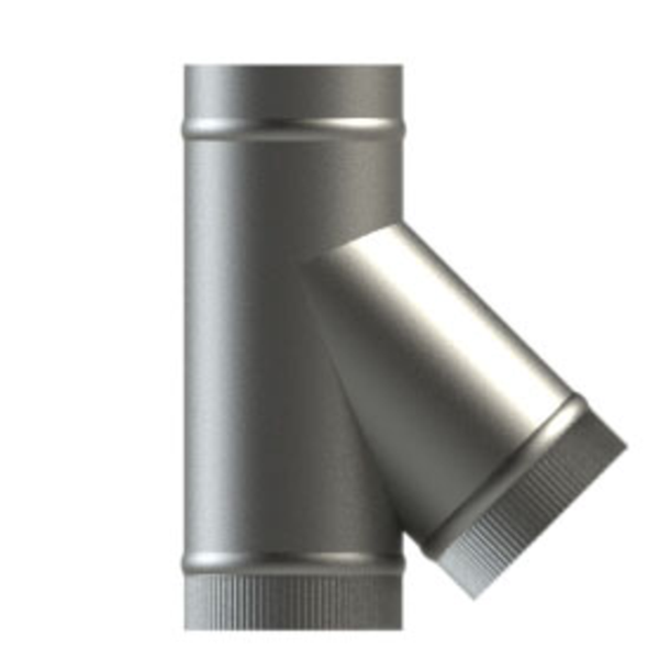 127mm Tee x 45 inc. Cap Crimp Branch - SW316 0.9mm