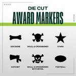1" Die Cut Stock Award Markers