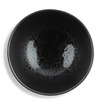 Bowl Silver Black Granite Design 7-3/4"