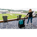 Truvox Hydromist Compact HC250 cleaning carpet in a lounge
