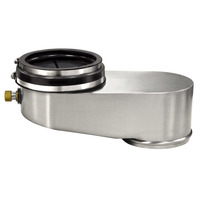 Salvajor OFC Off Chute w/ 3 Disposer Support Legs w/ Stainless Steel Down Flanges