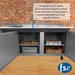FSE MRPZ-2D 71-Inch Two Door Refrigerated Pizza Prep Table
