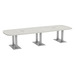 PALAR7638N - 12ft. Arena Conference Table with Brushed Palmer Base