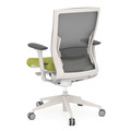 Propel Office Chair - White Frame with Green Seat