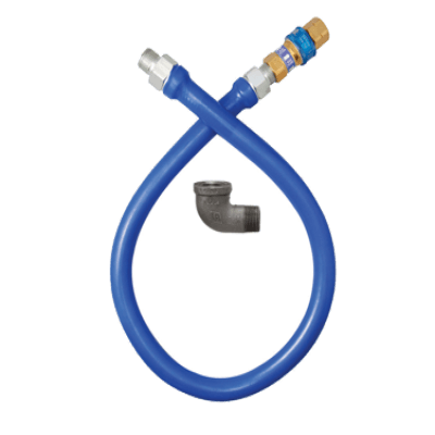 Dormont Manufacturing 16100BPQ48 Dormont Blue Hose Moveable Gas Connector Hose Assembly 1" Dia.