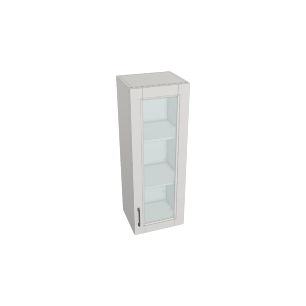 Vail Pure White Box  Glass Door Wall Cabinet Kit - 15”x 42” X 13”