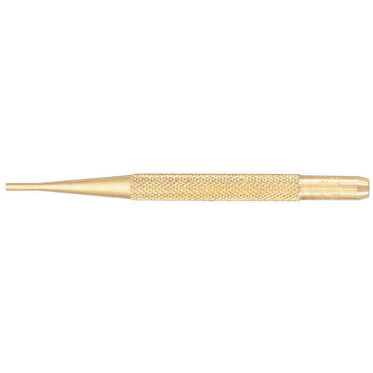 STARRETT B565B Brass Drive Pin Punch, 3/32" Diam X 4" L