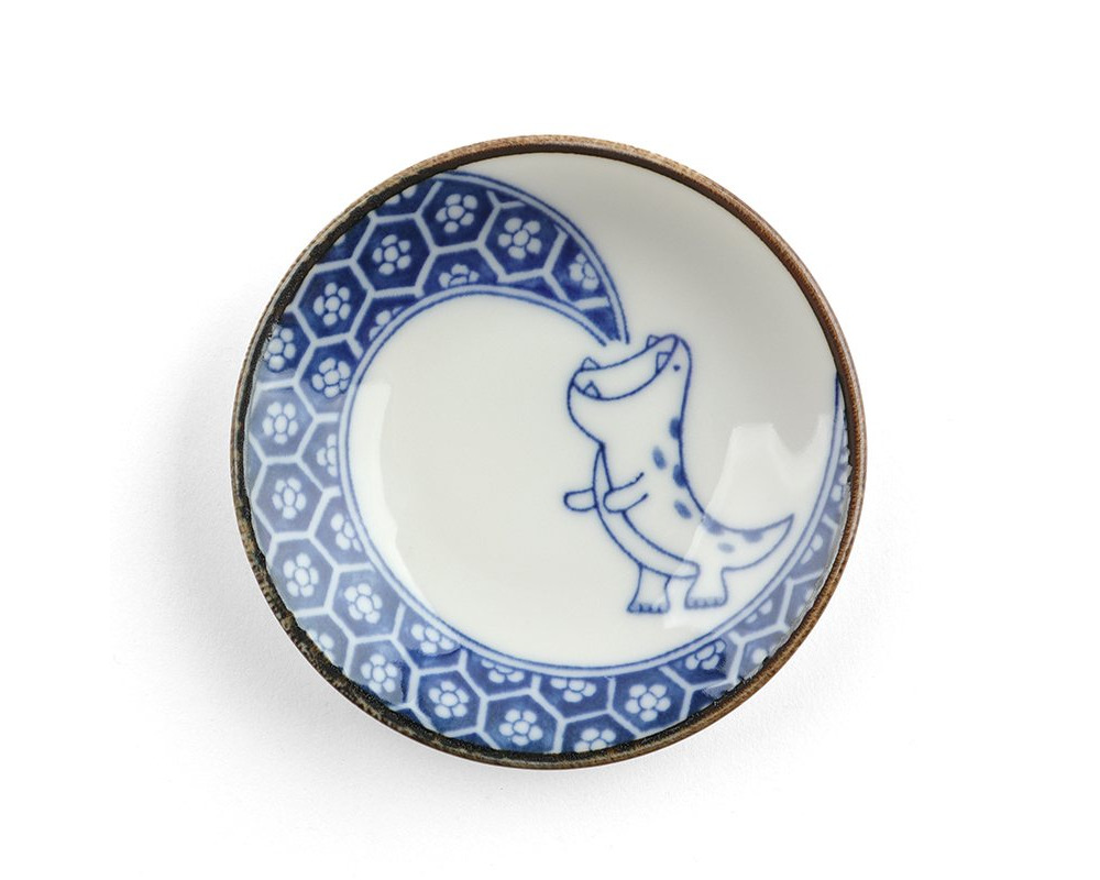 Imari-Style Dino Small Plate Aoenryu