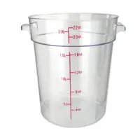 Winco PCRC-22 Food Storage Container 22 Qt.