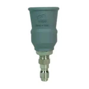 MTM Hydro Gray NHS45 Nozzle with Guard, Size 2.5, 25° Spray Pattern, 1/4" SS Plug