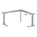 PLTECAB6078E3S3MLWF DELUXE ELECTRIC HEIGHT ADJUSTABLE CORNER TABLE BASE - SILVER