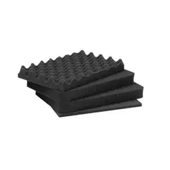 5 X 6.75 X 1.75" CHARCOAL CONVOLUTED FOAM SET FOAM SET / CHARCOAL