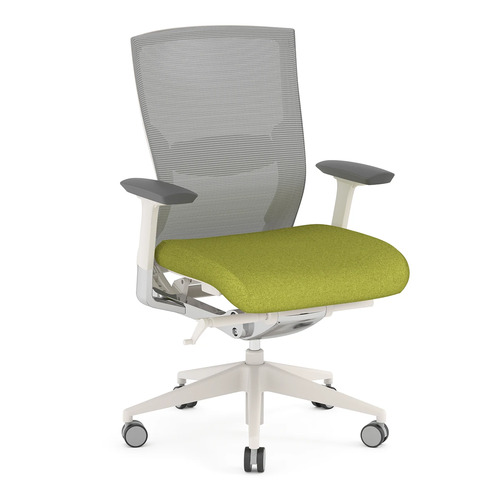 Propel Office Chair - White Frame with Green Seat