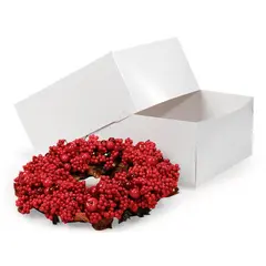 12 X 12 X 5.5 WHITE 2 PIECE GIFT BOX, 50/CS
