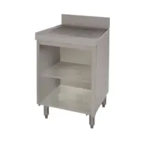 Advance Tabco CRD-4BM Underbar Basics Drainboard Open Cabinet Base w/ Mid Shelf