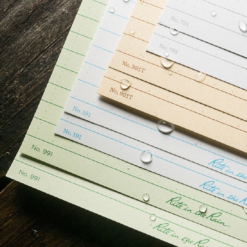 Stack of index cards in all four colors.