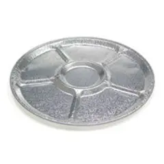 16" 5 COMPARTMENT ALUMINUM TRAY, 50/CS *USE P4416 LID*  441610A