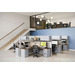 P6730 POWER Webb Panel - 67"H x 30"W Aspen Fabric, Silver