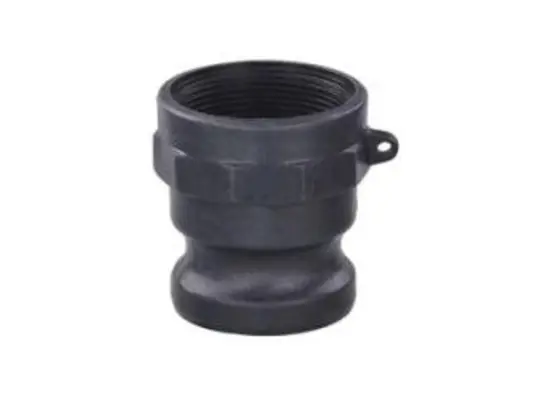 Cam and Groove Adapter, 1-1/4 in Type A x 1-1/4 in FNPT, Polypropylene