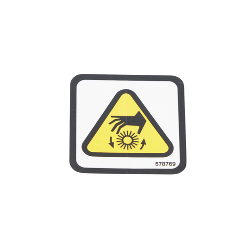 Tennant/Nobles - 4029630 - Label, Warning, Moving Parts [Textless] (Replaces Tennant 578769)