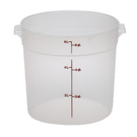 Cambro Translucent 6 qt. Round Food Storage Containers