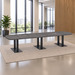 PALAR7638N - 12ft. Arena Conference Table with Black Brushed Palmer Base