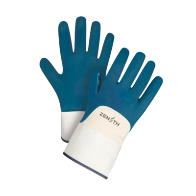 Coated Gloves - Nitrile - Palm Coated - Safety Cuff - X-Large