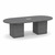 8' Classic Racetrack Conference Table with Cube Base - Coastal Gray