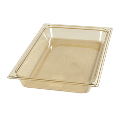Carlisle 10400B13 Full Size Amber High Heat Food Pan - 2 1/2" Deep