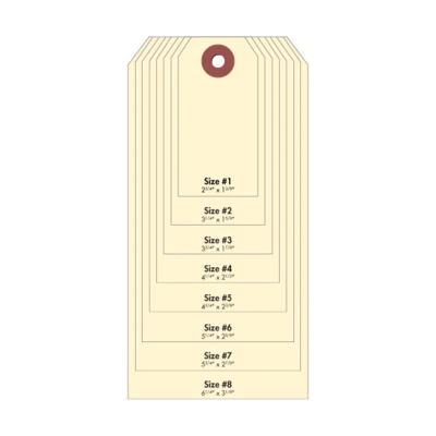 #8 Cardstock Tag - Manila