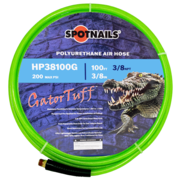 3/8" x 100' Poly Hose w/o Fittings (Green), 3/8" NPT