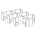WEBBTYP3 - 53"H, 6-Pod, 6' x 6', Webb Typical - no power