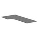PLT723624L 72" CORNER EXTENSION WORK SURFACE TOP: LEFT- NEWPORT GRAY