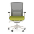Propel Office Chair - White Frame with Green Seat