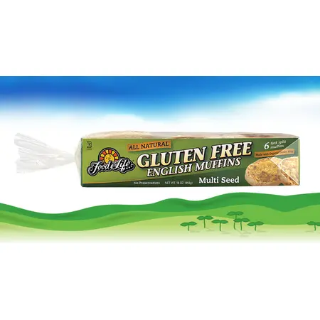MUFFINS ENGLSH MULTISEED GF VEGAN | 6/18 OZ