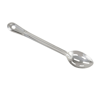 Economy 13" Slotted Plastic-Handle Serving Spoon