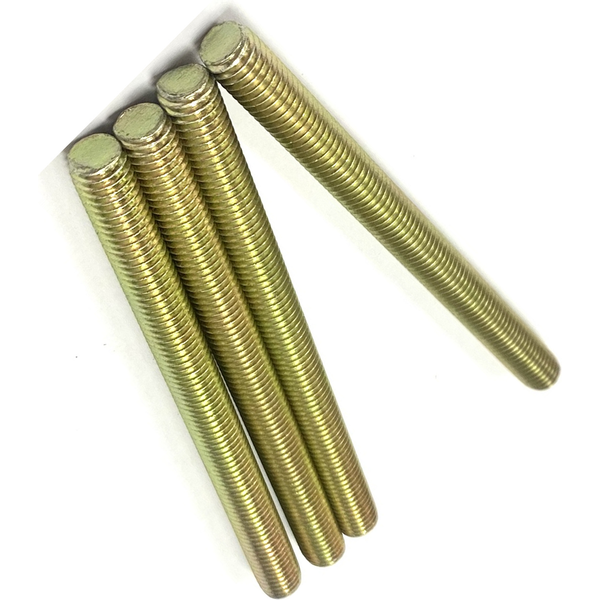 1 1/2" - 6 X 72" FULLY THREADED STRAIGHT ROD SAE J429 GR 8 ZINC TRIVALENT YELLOW